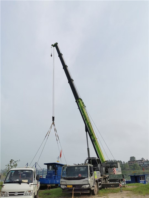 义马市桥梁建设吊装案例